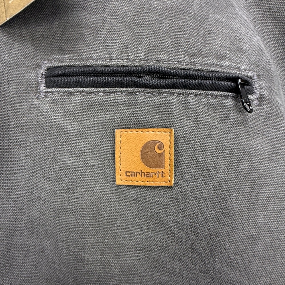 Carhartt Detroit Jacket Blanket Lined Mens 4XL J97 GVL Gravel Gray NWT NOS - Picture 11 of 12